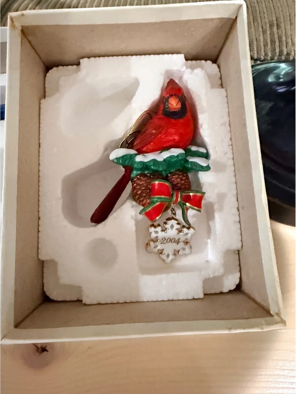 The Danbury Mint Annual Gold Christmas Bird Ornaments Set 2004-2012